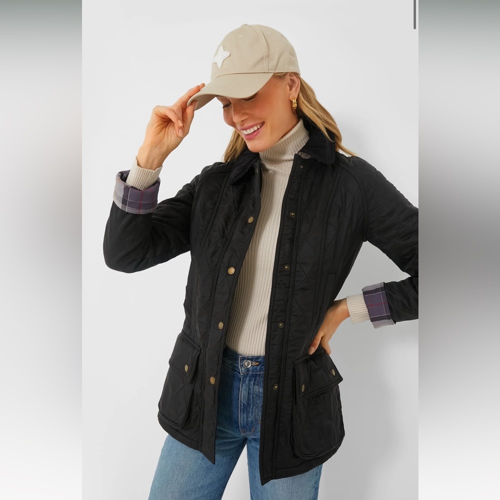 Barbour Black Beadnell Polarquilt Jacket 4